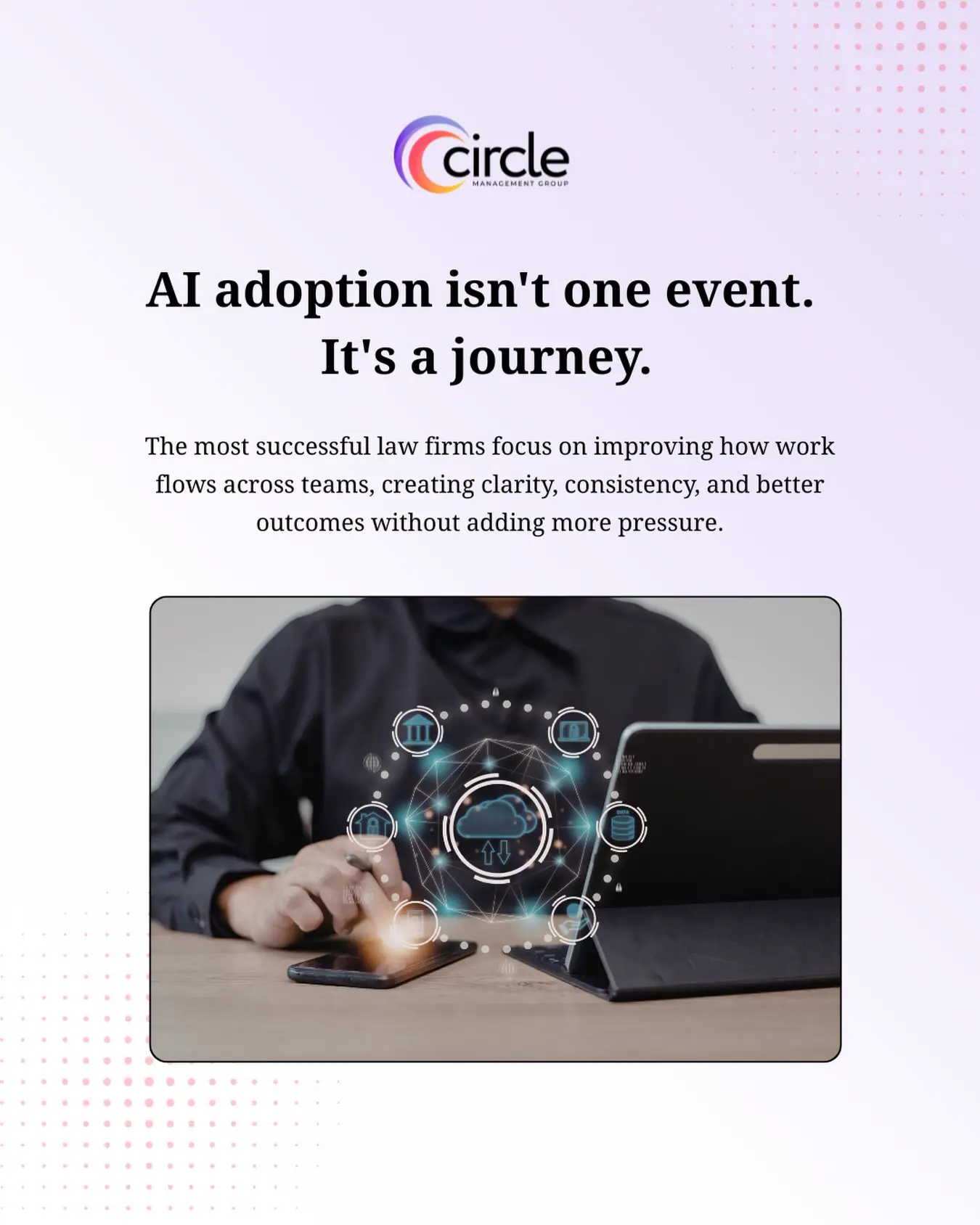 Circle Management Group social content design