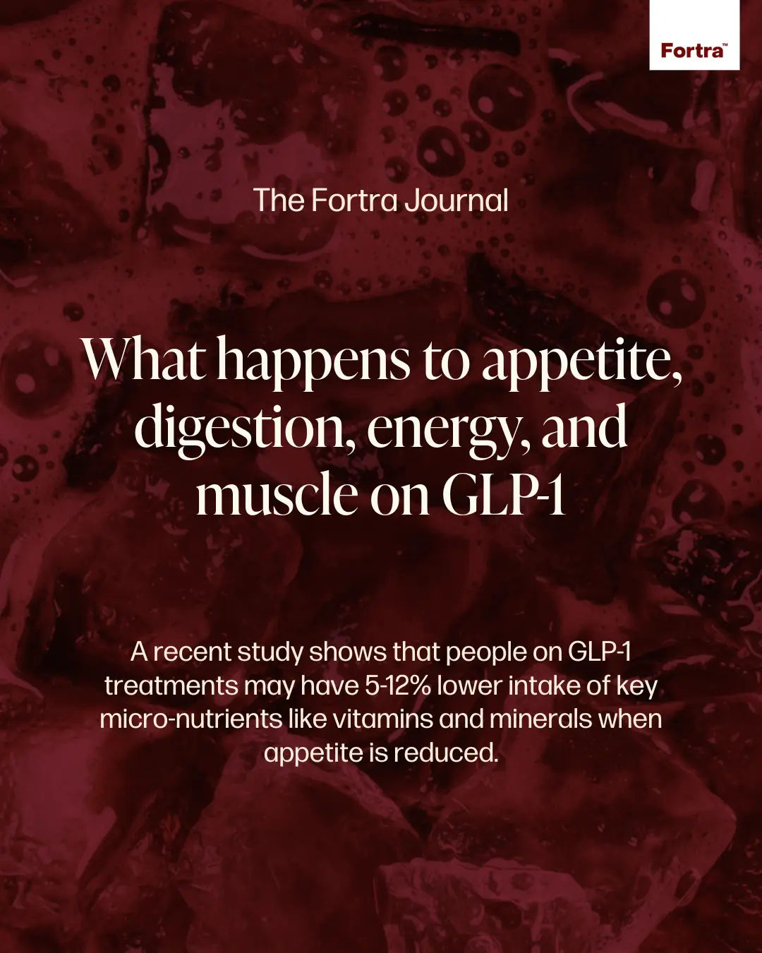 Fortra Life ingredient claim graphic